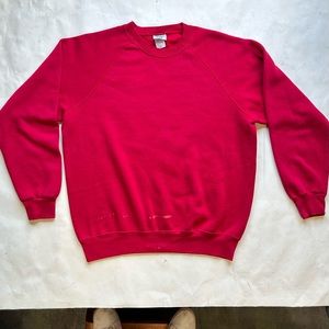 Vintage 80s raglan sleeve crew neck sweatshirt, used good condition